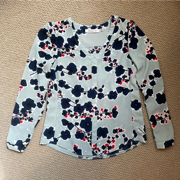 ModCloth Floral Blouse - Picture 4 of 12